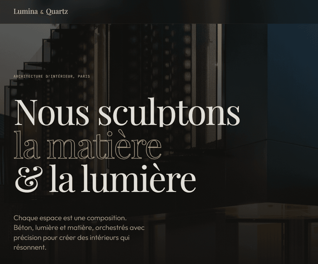 Lumina & Quartz | Architecture d'Intérieur Paris