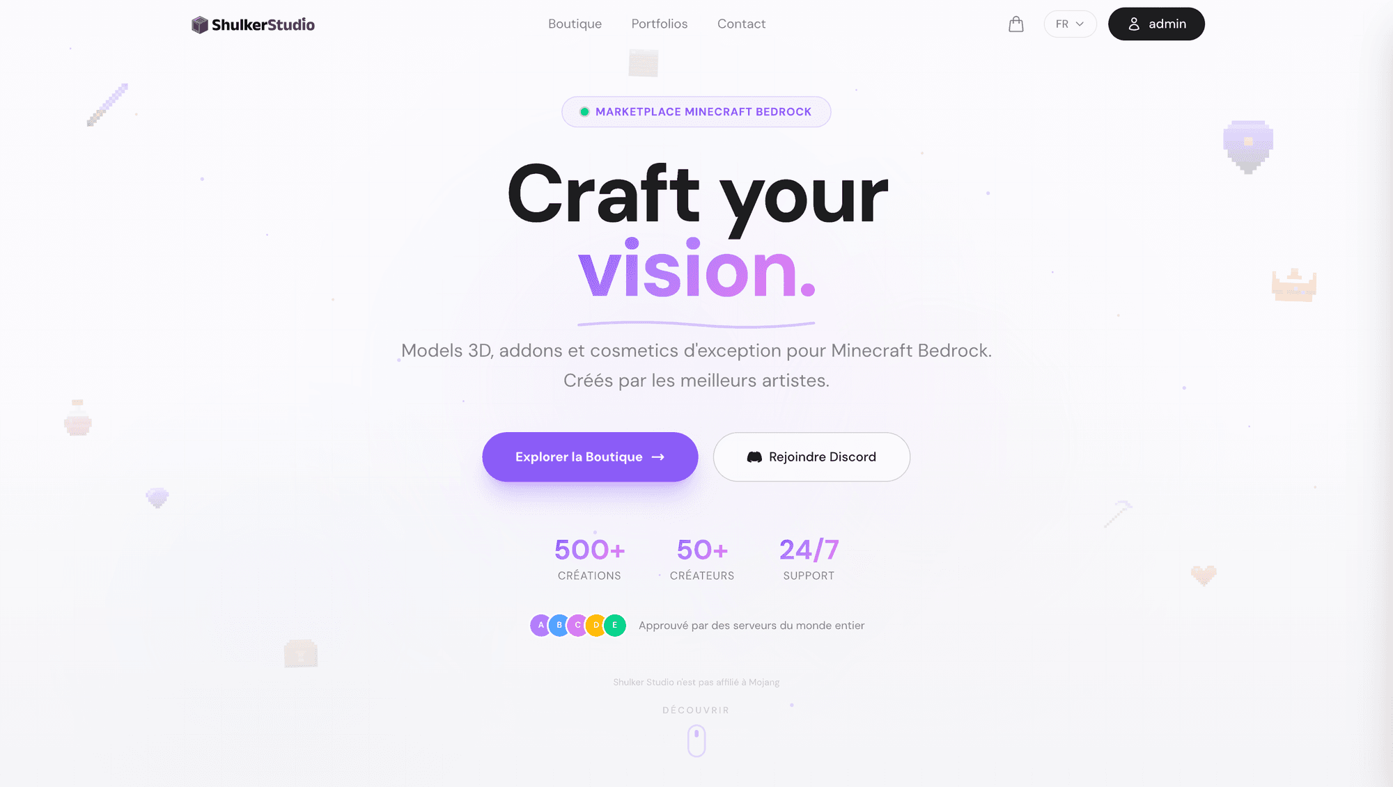 Shulker Studio — Premium Minecraft Bedrock Creations